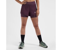 Rogelli Essential 2-in-1 Hardloopshort Dames - Sportshort - Aubergine - Maat XS