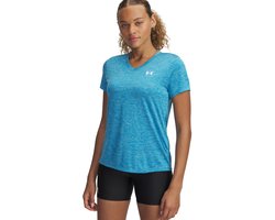 Under Armour Damen Sportshirt Tech SSV-Twist 1384227 Blue 452-S (US SM)