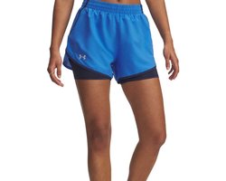 Under Armour Damen Sportshorts Fly By 2-In-1 Shorts 1382440 Blue 402-M (US MD)