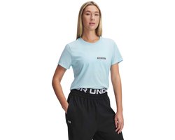 Under Armour Rival Outline T-shirt Met Korte Mouwen Blauw M Vrouw