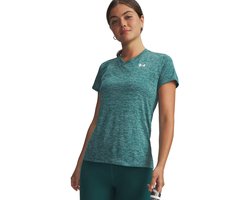 Under Armour Tech Dames Fitness T-shirt 1384227-338 - Kleur Groen - Maat S