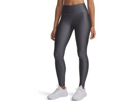 Under Armour Tech HiRise Legging-GRY Dames Sportbroek - Castlerock - Zwart