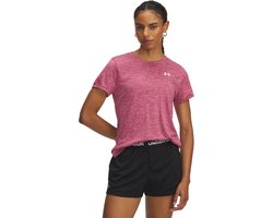 Under Armour Tech SSC - Twist Dames Sportshirt - Roze - Wit