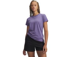 Under Armour UA Rival Core SS-PPL Dames Sportshirt - Paars Luxe - Paars Luxe