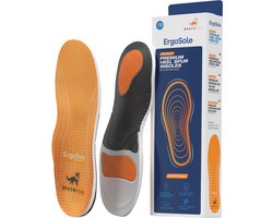 Bracefox® Hielspoor Zooltjes 'ErgoSole' | Medische Inlegzolen | Professionele Steunzolen tegen Hielspoor en Fasciitis Plantaris | 2024 Model | Man & Vrouw | maat M (42-44)