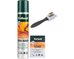 Collonil schoenverzorging set | Set van drie | Suède & Nubuck | Reinigen en beschermen, Suède borstel, Suède gum, Suède spray