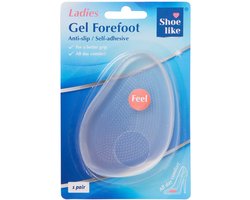 Comfortabele 3D-Gel Voorvoet Zooltjes vrouwen (Maat 1) - Gelzooltjes / Voorvoet Gel / Beschermers / Cups / Gelzolen / Inlegzool / Steunzool/ hakzolen /