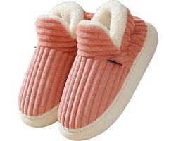 Dames Winter Pantoffels Warme Zachte Pluche Binnenshuis Antislip Zool Lichtgewicht Buiten Binnen Maat 38-39 Platte Comfortabele Slippers
