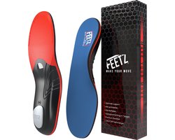 Feetz® 'ProSole' Hielspoor Zooltjes - Medische Inlegzolen voor Hielspoor, Fasciitis Plantaris & Platvoeten - Man & Vrouw - Ontworpen door Podotherapeuten - Maat 48-49