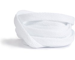 GBG Sneaker Veters 180CM - Wit - White - Schoenveters - Laces - Platte Veter - o.a. geschikt voor Asics, New Balance, Nike