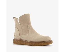 Hush Puppies gevoerde suède dames boots beige - Maat 40 - Echt leer