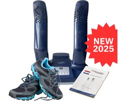 Kluvaro Schoenendroger - Elektrische Schoenverfrisser - Geurvreters voor Schoenen - Ozon en Temperatuurkeuze - Zeer Snel - blauw