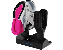 Mister Dry® Schoenendroger Zwart - 2 Paar - Schoendroger - Electrische Schoenendroger - Schoenverfrisser - Schoen droger - Schoenverwarmer - Ozone - Schoendrogers - Shoe Dryer - Shoe Fresh - Droog en fris
