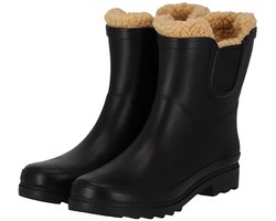 Morethansocks - Chelsea regenlaarzen - Dames - Fake fur voering - Waterdichte regenlaarzen