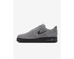 Nike Air Force 1 Jewel - Maat 44.5 - "Cool Grey / Zwart " - Suede - Sneakers Heren - Doos Zonder Deksel