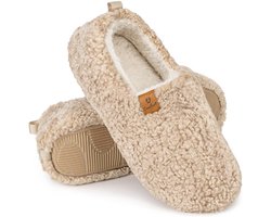 Pantoffels Dames - Sloffen - Maat 36/37 - Khaki - Anti-slip - Comfeet