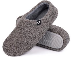 Pantoffels Dames - Sloffen - Maat 40/41 - Grijs - Anti-slip - Comfeet
