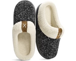 Pantoffels Dames - Sloffen - Maat 42/43 - Zwart - Anti-slip - Comfeet