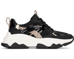 Posh by Poelman GIGI Dames Sneakers - Zwart met combinatie