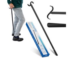 Safe Age® Schoenlepel lang - 3 lengtes - Incl. aankleedstok en sokkenhulp - 3-in-1 functie