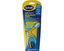 Scholl GelActiv Inlegzolen Casual - Small - Dempende Zooltjes Schoenen Maat 35,5 tot 40,5 - Zolen met GelWave Technologie - 1 Paar