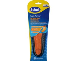 Scholl GelActiv Inlegzolen Professioneel - Zolen voor Werkschoenen en Laarzen - Large - Dempende Zooltjes Schoenen Maat 41 tot 46,5 - GelWave Technologie - 1 Paar