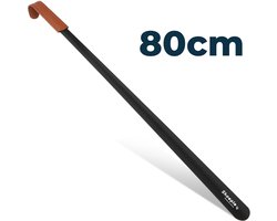 Shoeple Schoenlepel - 80cm Lang - RVS Duurzaam en extra sterk - Zwart