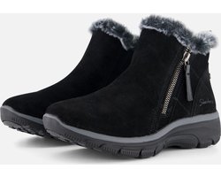 Skechers Easy Going-High Zip Dames Laarzen - Zwart - Maat 39