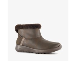 Skechers Slip-Ins On The Go gevoerde dames boots bruin - Maat 41 - Extra comfort - Memory Foam