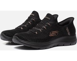 Skechers SUMMITS-CLASSY NIGHT Dames Instappers - Zwart / Rose Gold