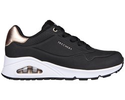 Skechers Uno - Gouden Air - Dames Sneakers - Zwart
