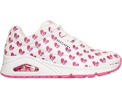Skechers UNO - LIVE COLORFULLY Dames Sneakers - Wit