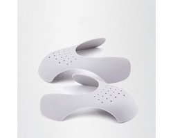 Sneaker Crease Protector –Schoenspanners – Wit – Maat 40 - 45 (L) -Sneaker Shield – Anti Kreuk -Anti Crease - Crease protector