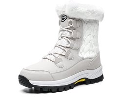 Snowboots Waterdichte -Warme Sneeuwlaarzen met Bontvoering - Antislip Voor Buiten - Halverwege Kuit - Comfortabel voor Wandelen-39 maat
