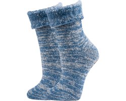 Topsocks bedsokken Luxury Wool - blauw 43/46