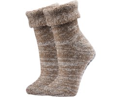 Topsocks bedsokken Luxury Wool - taupe 47/50