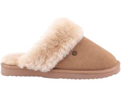 Warmbat Flurry Suede Dames Sloffen - Camel