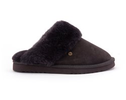 Warmbat Flurry Suede Dames Sloffen - Choco