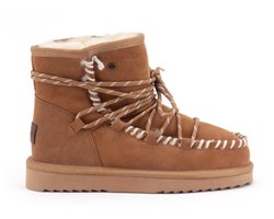 Warmbat Kalbarri Suede lace boot Dames Laarzen - Cognac