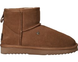 Warmbat Wallaby Suede Boot Dames Laarzen - Cognac