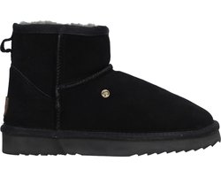 Warmbat Wallaby Suede Boot Dames Laarzen - Zwart