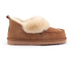 Warmbat Wiluna Suede Dames Sloffen - Cognac