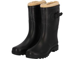 XQ - Regenlaarzen Dames - Fake Fur - Maat 37 t/m 42 - Regenlaarzen met voering - rubber laarzen dames