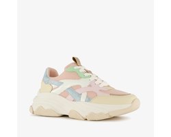 Blue Box dames dad sneakers beige pastel - Maat 40 - Uitneembare zool
