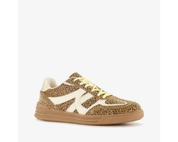 Blue Box dames sneakers bruin met print - Maat 40 - Uitneembare zool