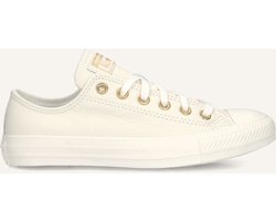 Converse Chuck Taylor All Star Ox Sneakers Dames - Leren Sneaker - Beige - Maat 41