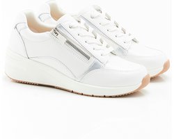 Damart - Sneakers met Amortyl sleehakken - Dames - Wit - 38