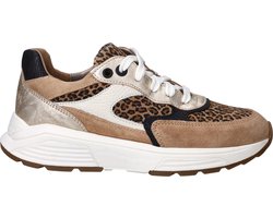 Dames Veterschoenen Xsensible Ponte Vecchio Camel Combi G Cognac - Maat 38