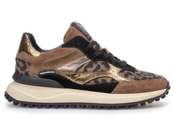 Floris Van Bommel Sfw-10085 Noppi Sneakers - Ponyhair - Dames - Bruin - Maat 41