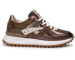 Floris Van Bommel Sfw-10153 Noppi Sneakers - Leer - Dames - Bronskleurig - Maat 37